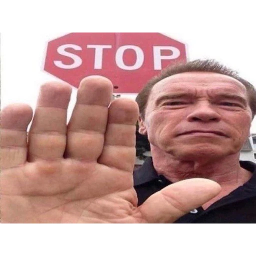Figurinha: Arnold Schwarzenegger Stop