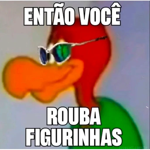 Figurinha: Pica-Pau rouba figurinhas