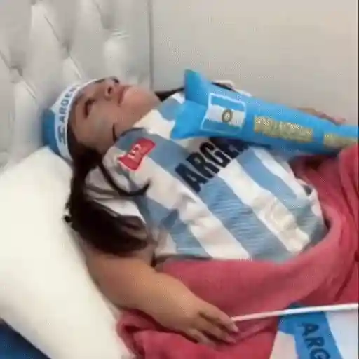 Figurinha: Torcedora da Argentina