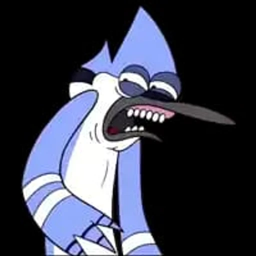 Figurinha: Mordecai Sofrendo