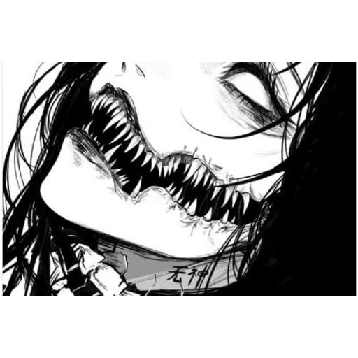 Figurinha: Monstro de dentes afiados