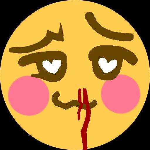 Figurinha: Emoji Apaixonado com Sangramento Nasal