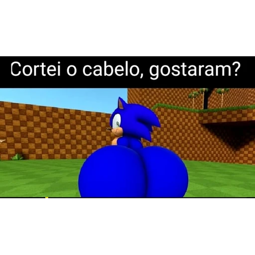 Figurinha: Sonic cortou o cabelo
