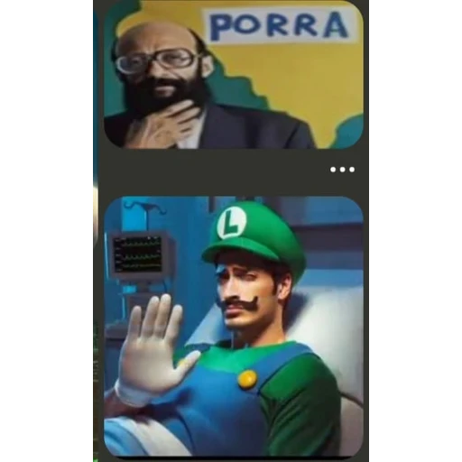 Sticker: Maldita sea y Luigi en hospital