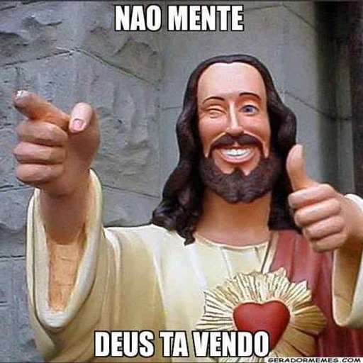 Sticker: Jesus said: No lying
