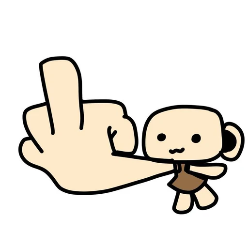 Sticker: Middle finger sticker