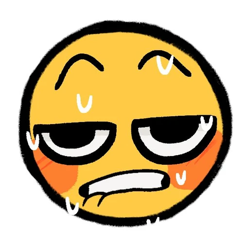 Figurinha: Emoji suando