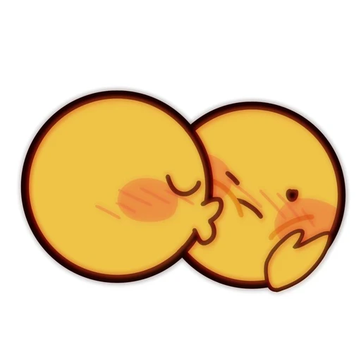 Figurinha: Emoji dando um beijo