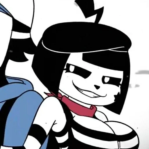 Figurinha: Mime com bandana vermelha