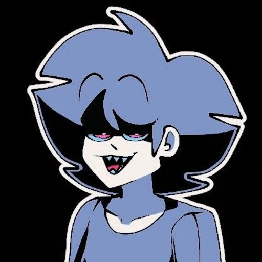 Figurinha: Personagem com dentes afiados
