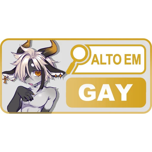Figurinha: Alto em Gay