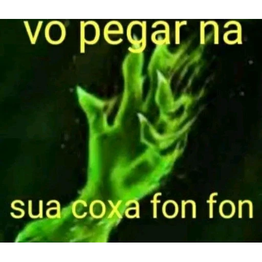 Figurinha: vo pegar na sua coxa fon fon