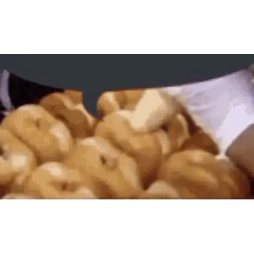Sticker: Filling donuts