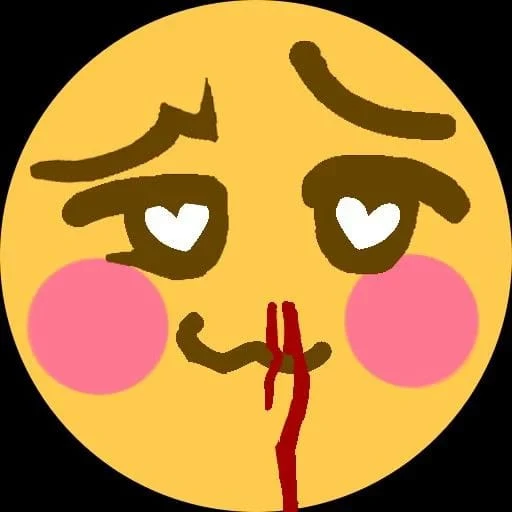 Sticker: Emoji con sangrado nasal