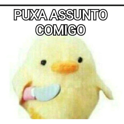 Figurinha: Puxa assunto comigo