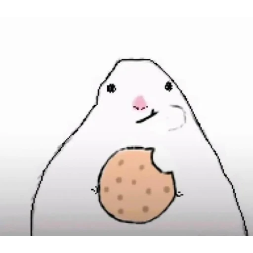 Sticker: Little critter eating a cookie