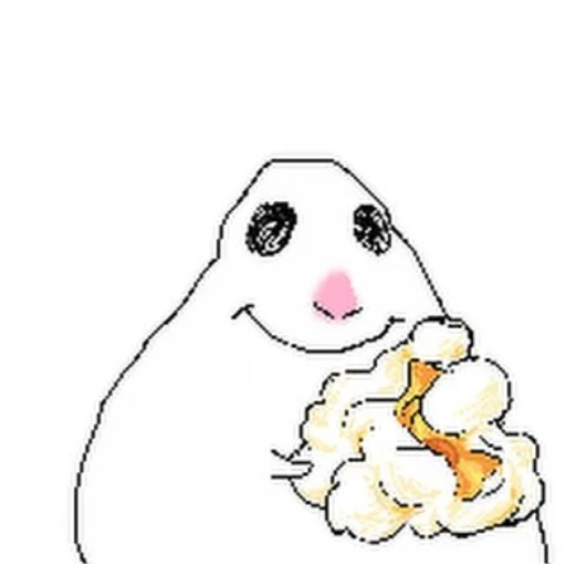 Sticker: Floppa eating popcorn