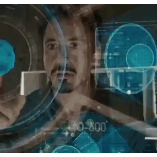 Sticker: Tony Stark trabajando