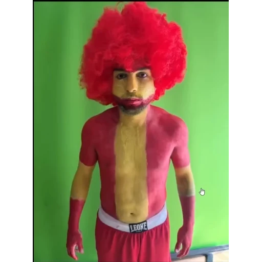 Figurinha: Cosplay de Ronald McDonald