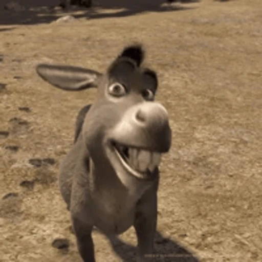 Figurinha: Burro do Shrek Sorrindo