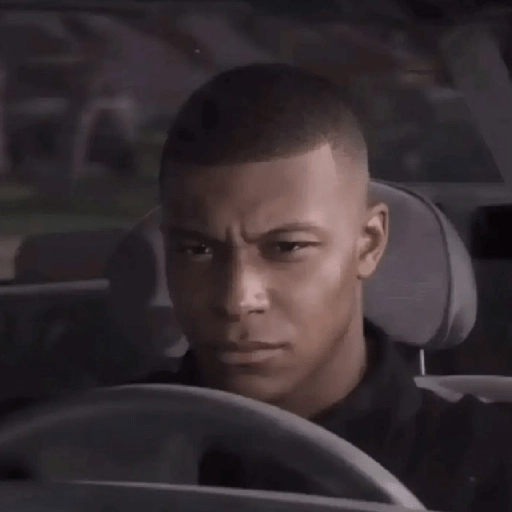 Figurinha: Kylian Mbappé dirigindo