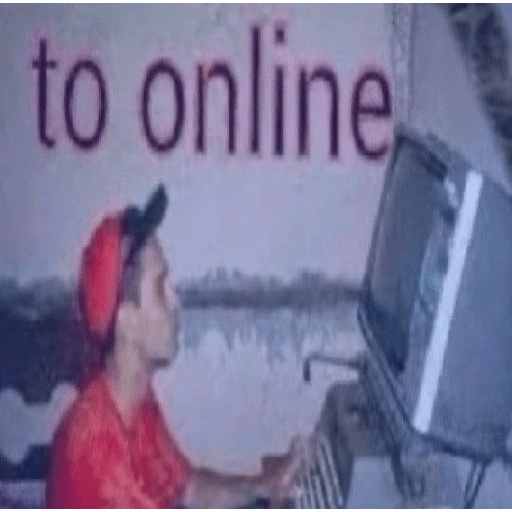 Figurinha: to online