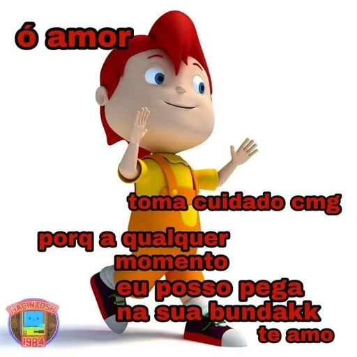 Figurinha: Ó amor, toma cuidado cmg