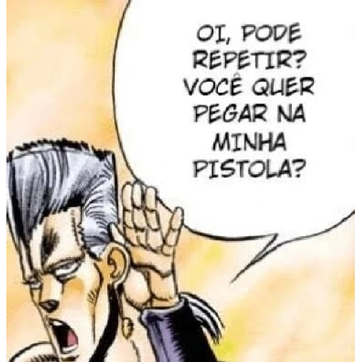 Figurinha: Polnareff: Quer pegar na pistola?