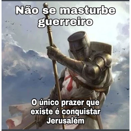 Figurinha: Não se masturbe guerreiro