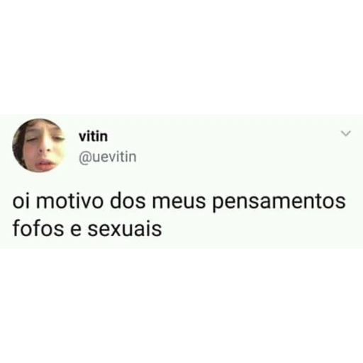 Figurinha: Pensamentos fofos e sexuais