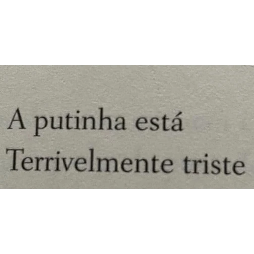 Figurinha: A putinha está terrivelmente triste