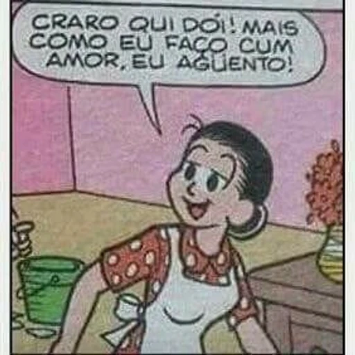 Figurinha: Dona Cotinha: Fazer com amor