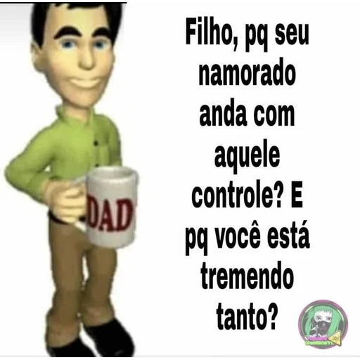 Figurinha: Pai curioso