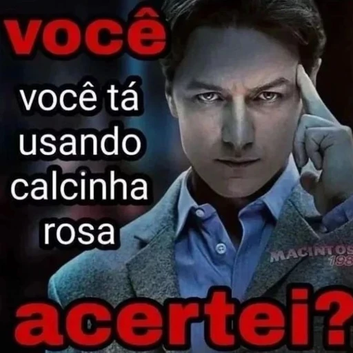 Figurinha: Professor Xavier lendo mentes
