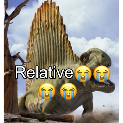 Figurinha: Dinossauro triste