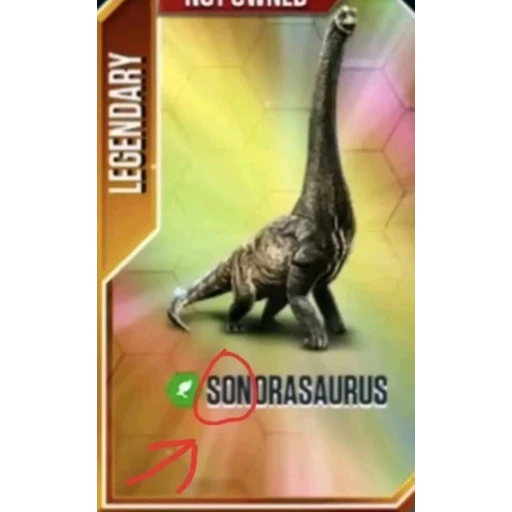 Sticker: Sondrasaurus Legendario
