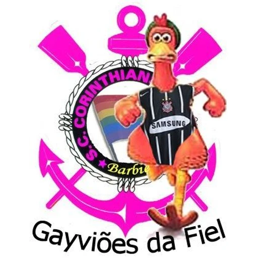 Figurinha: Galinha do Corinthians com nome Barbie