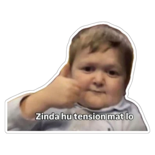 Figurinha: Hasbulla: Zinda hu tension mat lo