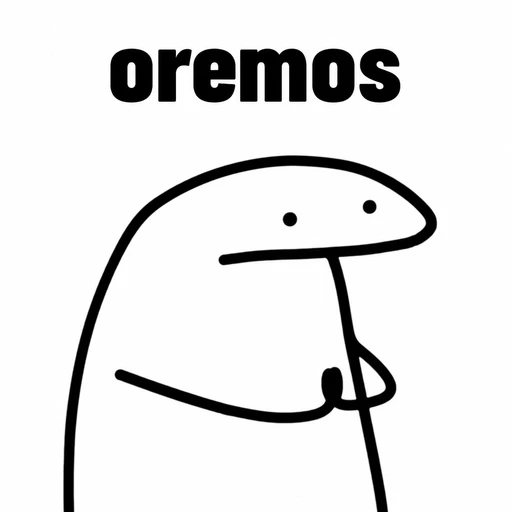 Figurinha: Oremos