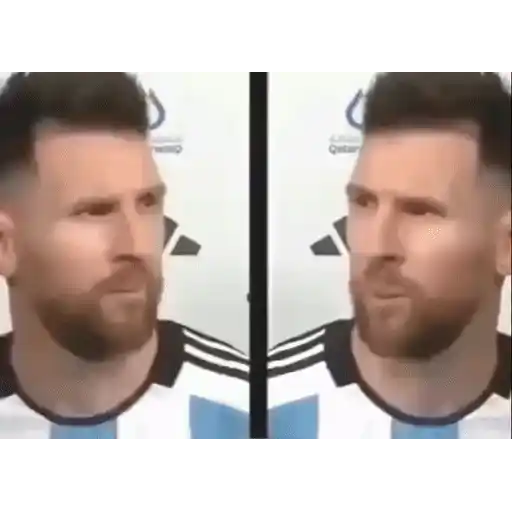 Sticker: Confused Messi