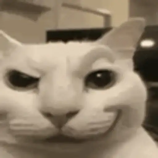 Figurinha: Gato engraçado piscando