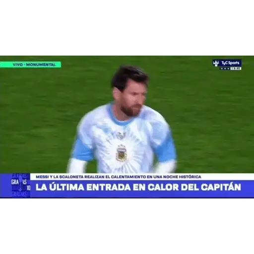 Sticker: Messi bids farewell to the team