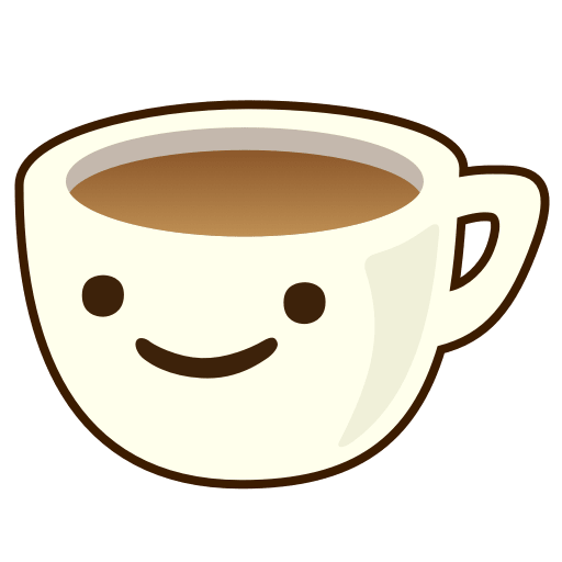 Figurinha: Xícara de Café Feliz
