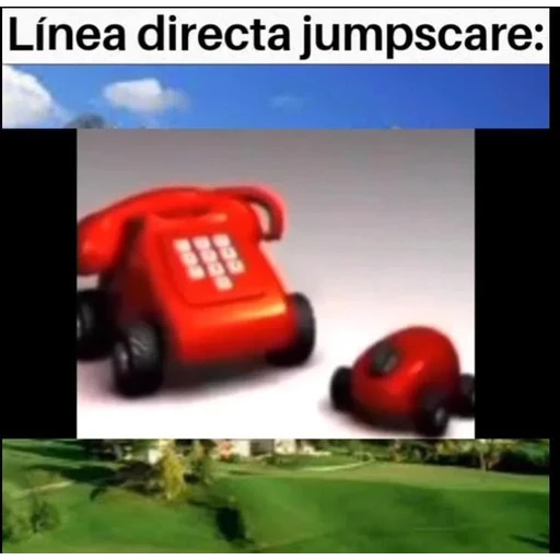 Figurinha: Línea directa jumpscare