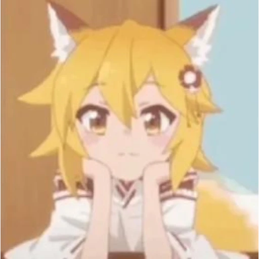 Sticker: Senko-san pensativa