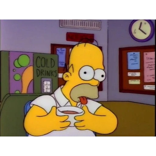 Sticker: Homer Simpson - Cold Drinks