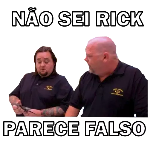 Figurinha: Não Sei Rick, Parece Falso
