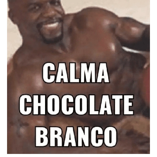 Figurinha: Calma Chocolate Branco