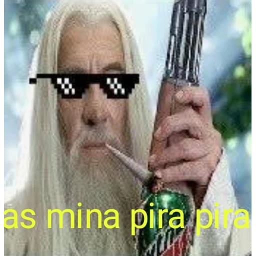 Figurinha: Gandalf as mina pira