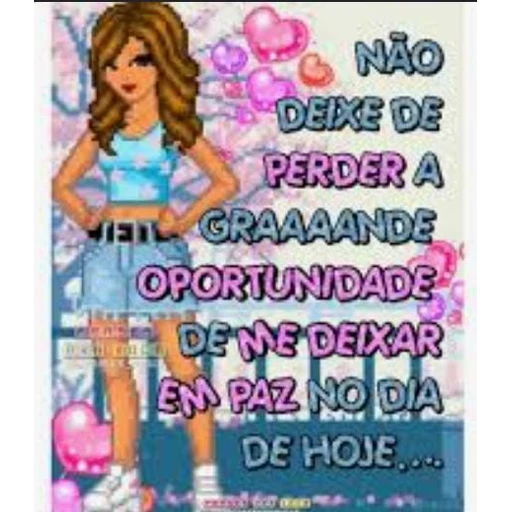 Figurinha: Deixe-me em paz